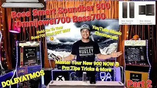 Советы по настройке Bose Soundbar900 Bass Surround Pro. Размещение колонок Atmos. Использование 3...