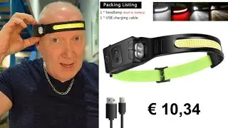 Dual tri row COB LED Headlamp Headlight liteband Head Band torch review