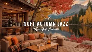 Jazz Relaxing Music & Crackling Fireplace to Study ☕ Smooth Jazz Music at Cozy Fall Porch Ambience59