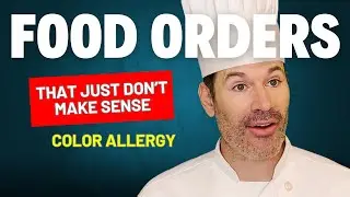 Woman is allergic to colors - Food orders that just don't make sense