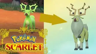 Shiny Stantler in Scarlet (Evolved into Wyrdeer)