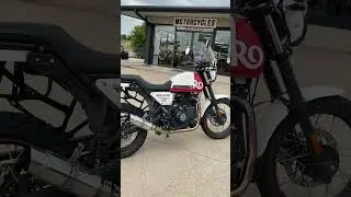 2023 Royal Enfield Scram 411 with aftermarket exhaust.