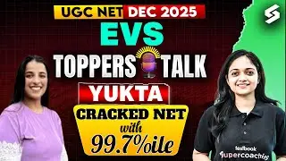 UGC NET EVS Topper Interview🔥| UGC NET JRF EVS Topper's Talk With Yukta | Anshika Mam