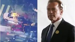 Arnold Schwarzenegger involved in car crash
