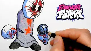 Скрейпфейс|рисование|фрайдей найт фанкин. Scrapeface|Drawing|Friday Night Funkin|Madness Combat