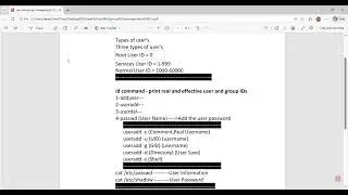 user and group management