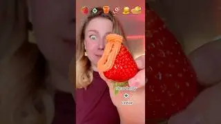 WEIRD COMBO! STRAWBERRY + CAVIAR 🤯 #food #weird #combo #strawberry