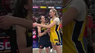 🥰 Cameron Brink Hugs Caitlin Clark, Lexie Hull After Los Angeles Sparks win vs Indiana Fever #shorts