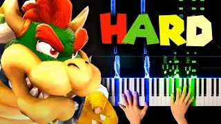 Bowser's Galaxy Reactor (from Super Mario Galaxy) - Piano Tutorial