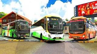 VOLVO 9600 RACE IN DANGEROUS NARROW ROADS OF KERALA🔥😮ETS2 GAMEPLAY