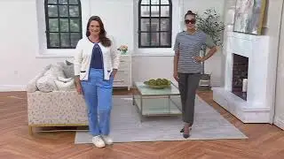 Joan Rivers Signature Twill Straight Leg Ankle Pants on QVC