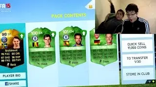 I PACKED TONS OF 100+ RATED GREEN CARDS! OVER 20 90+ RATED CARDS!! - FIFA 15/16 IOS/NS PACK OPENING