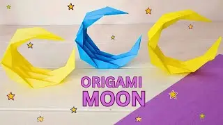 Paper Craft Moon 🌙 | Easy Origami Moon Tutorial