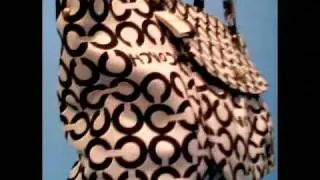 Coach Coated Canvas Leah Tote