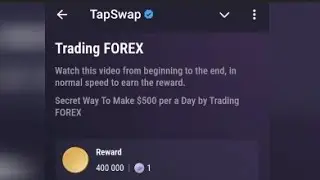 Trading FOREX Tap swap Code Telegram earning Bot #TapswapCode #TapswapCodeToday #TapswapCodeTelegram