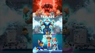 Paw Patrol Scary Chase 🆚 Ryder 🆚 Marshall Fun X Dance Cover | Tiles Hop _ ep 21 #pawpatrol #shorts