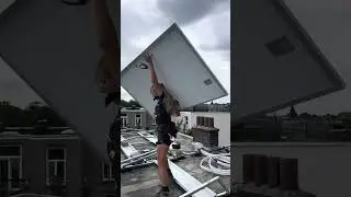 Solar panel installation #solarrepair #solarconverter