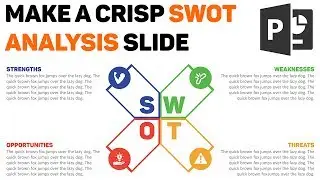Make a Crisp SWOT Analysis PowerPoint Slide