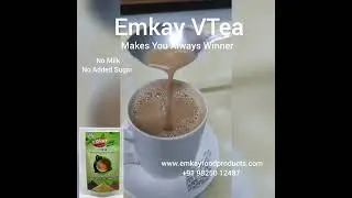 Emkay VTea | Plant Based, Dairy Ftee, Vegan Ready Tea Mix | Premix | Animal Free | No Milk | Lactose