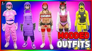 GTA 5 ONLINE HOW TO GET MULTIPLE FEMALE MODDED OUTFITS! (GTA 5 Clothing Glitches)