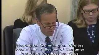 Thune at Commerce on Wireless Phone Bill Cramming