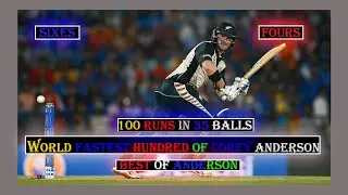 #world record #ammarsports|world fastest century of Corey Anderson