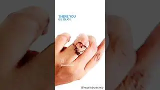 Beginner Friendly DIY Mini Heart Wire Wrap Ring is so easy... anyone can make it
