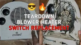 Blower Room Heater Repair Hindi 🔥 | Switch Replacement #HeaterRepair #Teardown #zanibo #electrical 