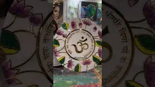How to Create a Resin Pooja Room wall art #ResinArt #HandmadeCreation #wallart #poojaroom #art #love