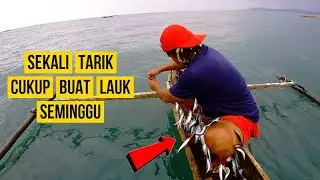 MANCING PAKAI SABIKI TRADISIONAL DAPAT IKAN RATUSAN