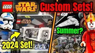 SO GOOD! 2024 LEGO Star Wars Custom Sets! (25th Anniversary, Phantom Menace, & Clone Wars!)