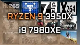 Ryzen 9 3950X vs i9 7980XE Benchmarks - 15 Tests
