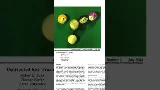 The Many Benefits of Distributed Ray Tracing 1984