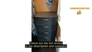 Review SCULPY Wide Weave Tower Espresso,4 Drawer