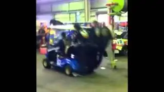 Chris Pither Golf Cart Celebration Wheelie Icebreak Racing .mpg