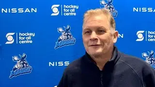 Manitoba Moose Practice Report media: Coach Mark Morrison