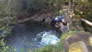 Whatcom Falls Cliff Jumping - Live Olley