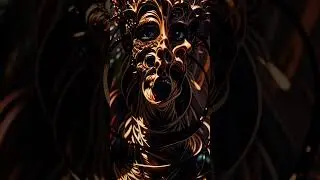 Intricate Portrait: A Fusion of Horror and Art#horrorart #surrealart #gothicart #darkart