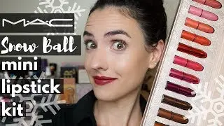 MAC Snow Ball Holiday 2017 | Mini Lipstick Kit Lip Swatches