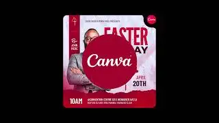 Editable Easter Flyer Canva Template #howtodesignattractivepostincanva #graphicdesign #graphics