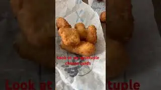 CHEESE CURDS FORM TOGETHER