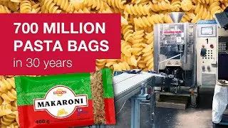 High-speed packaging line: 700 Million pasta bags in 30 Years | ROVEMA