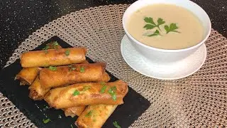 حساء الدجاج و الجبن 🧀و بوراك الدجاج