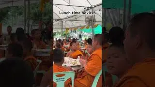 Peaceful lunch time Moments. #NoviceMonks #MonasticLife #mindfulliving