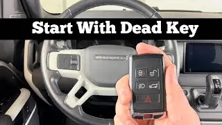 How To Start Land Rover Defender With Dead Remote Key Fob Battery Not Starting 2020 - 2024