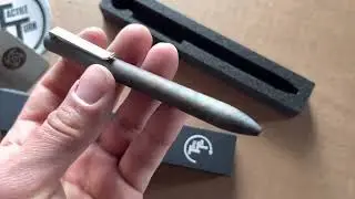 Tactile turn dark matter short bolt titanium edc pen