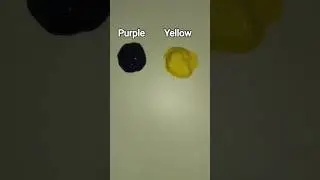 Purple and yellow color mixing #colormixingmagic #colorblending #colorsatisfying #satisfying