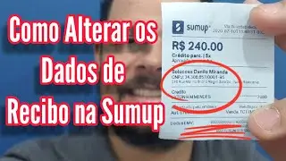 Recibo de venda Sumup - Saiba como editar os dados