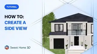 Sweet Home 3D Tutorial - How to create a side view with dimensions