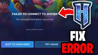 How To Fix Failed To Connect To Server Error Hytale! - Tutorial
